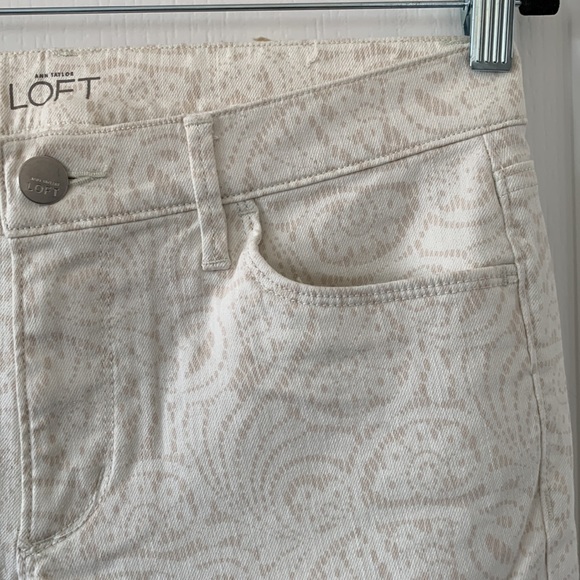 NWT LOFT Modern Skinny Print Jeans Size 6 - Picture 5 of 13